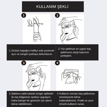 NİSYNA KAŞ ŞABLON SETİ